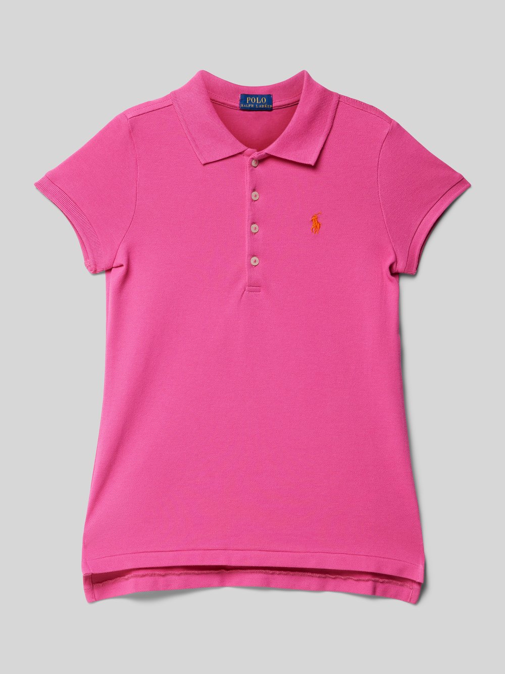 

Футболка с воротником-поло Polo Ralph Lauren Teens, розовый