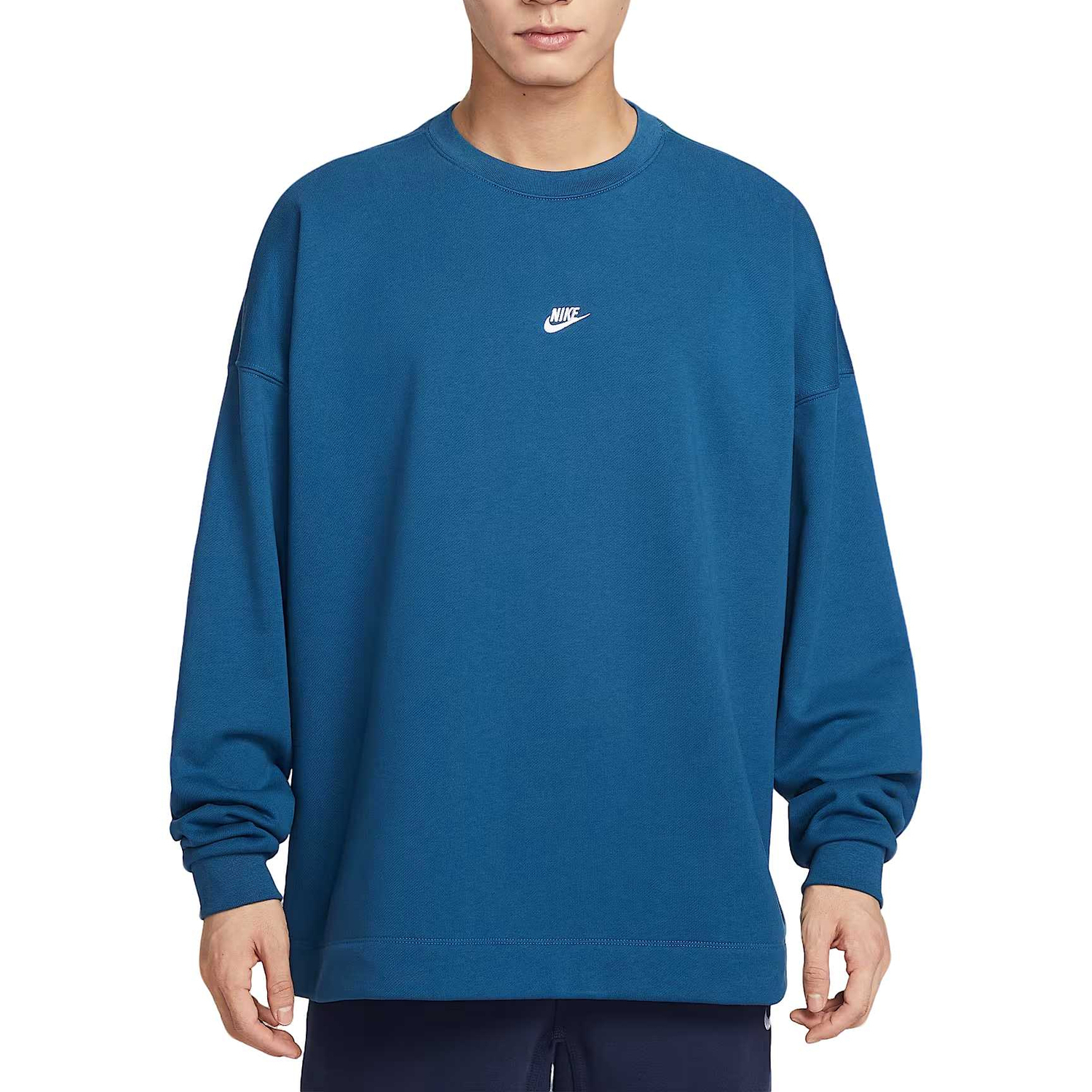 

Nike Спортивный клуб Sweatshirts мужской Court Blue/White Crew Neck Moderate Regular, Белый, Nike Спортивный клуб Sweatshirts мужской Court Blue/White Crew Neck Moderate Regular