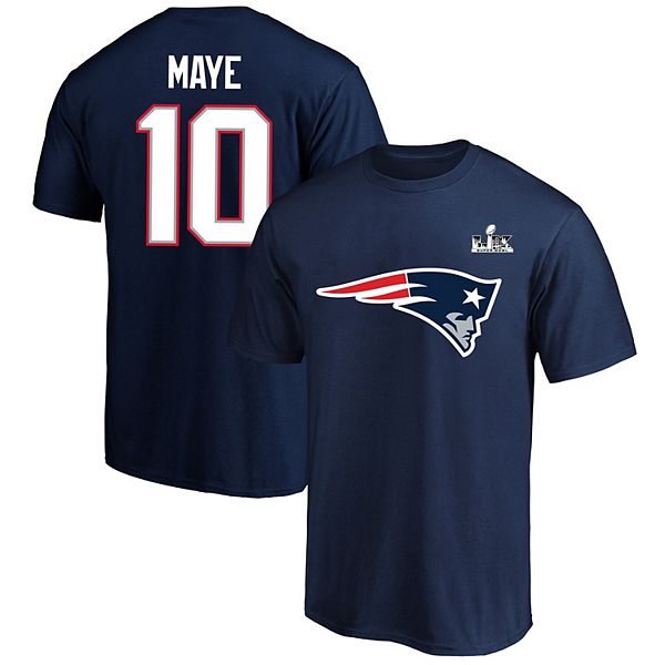 

Футболка мужская drake maye navy new england patriots super bowl lx patch big & tall Fanatics