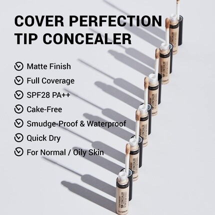 THESAEM Cover Perfection Tip Concealer SPF28 PA++ 6,5 г Осветлитель — фото 2