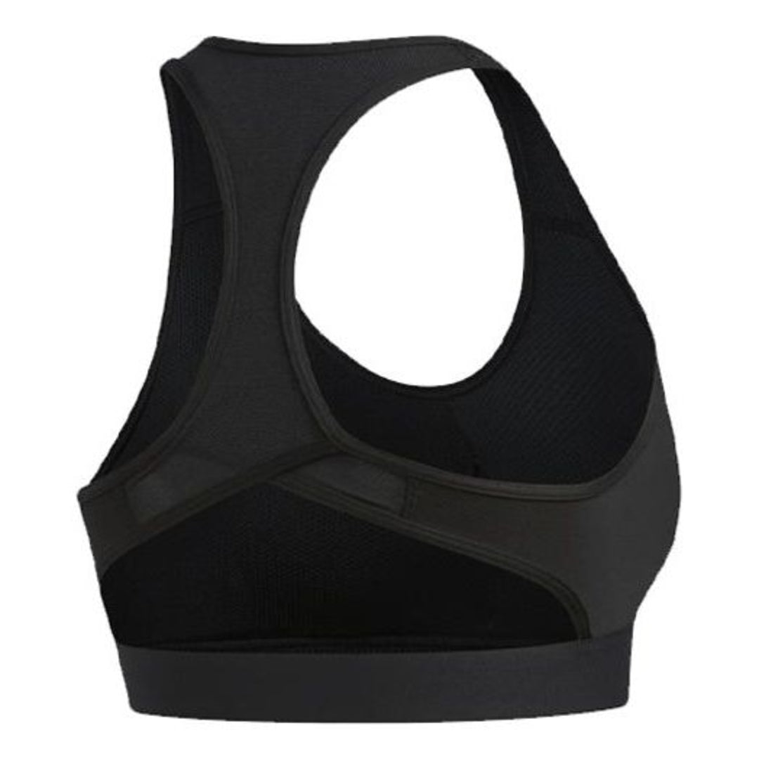 (WMNS) Спортивный бюстгальтер Adidas Don't Rest Badge of Sport Bra 'Black White' — фото 2