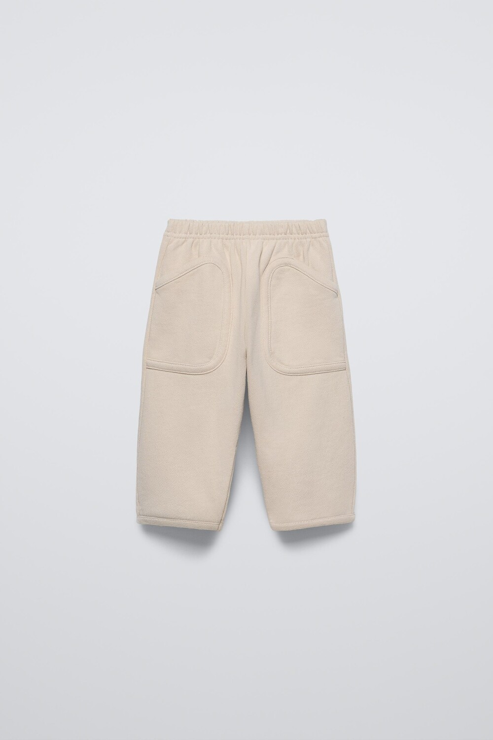 

Однотонные брюки с карманами ZARA, цвет stone