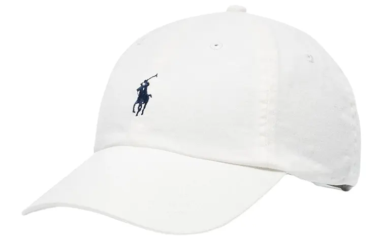 

Polo Ralph Lauren Вышитая бейсболка из ткани чинос, White