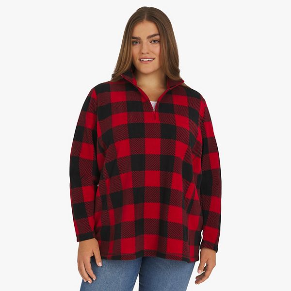 

Толстовка Plus size с молнией на четверть из флиса Lands' End, Red Multi, Красный, Толстовка Plus size с молнией на четверть из флиса Lands' End, Red Multi