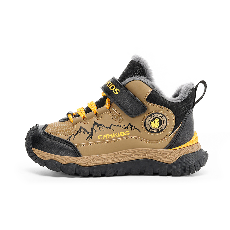 

Кроссовки Slip Resistant Anti Kick Waterproof Thermal High top Kids' Outdoor Shoes Kids' CAMKIDS, хаки