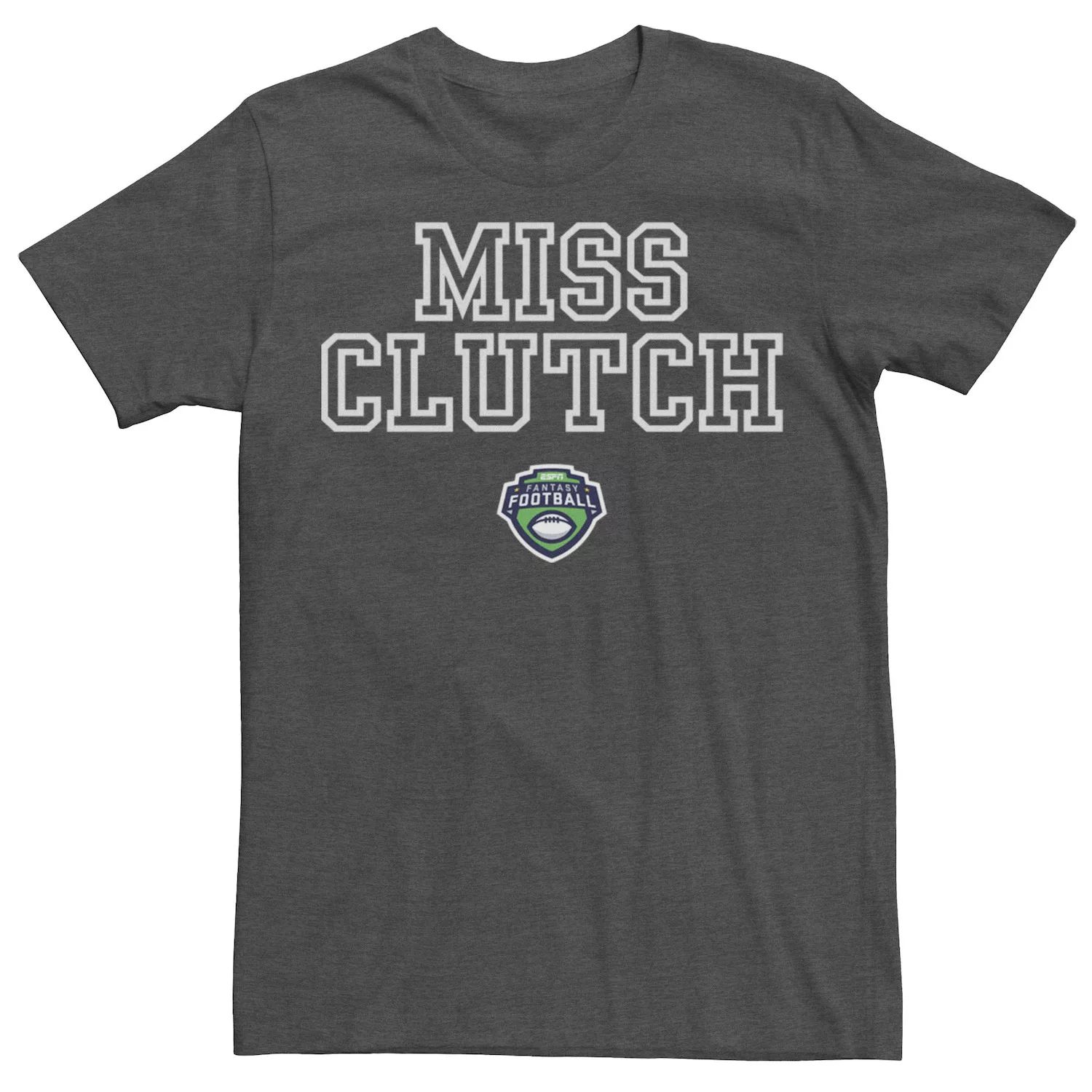 

Мужская белая футболка с текстовым логотипом ESPN Miss Clutch Licensed Character, Белый, Мужская белая футболка с текстовым логотипом ESPN Miss Clutch Licensed Character