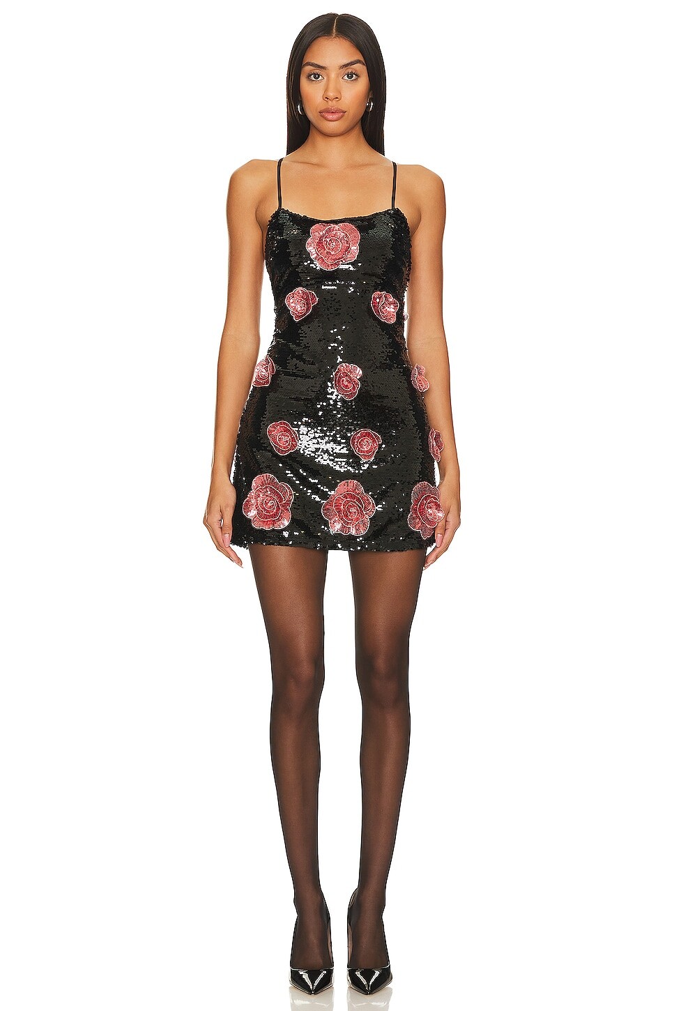 

Платье мини For Love & Lemons Jude, черный