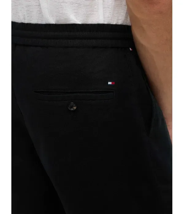 Льняные шорты DOVER regular fit Tommy Hilfiger, черный — фото 4