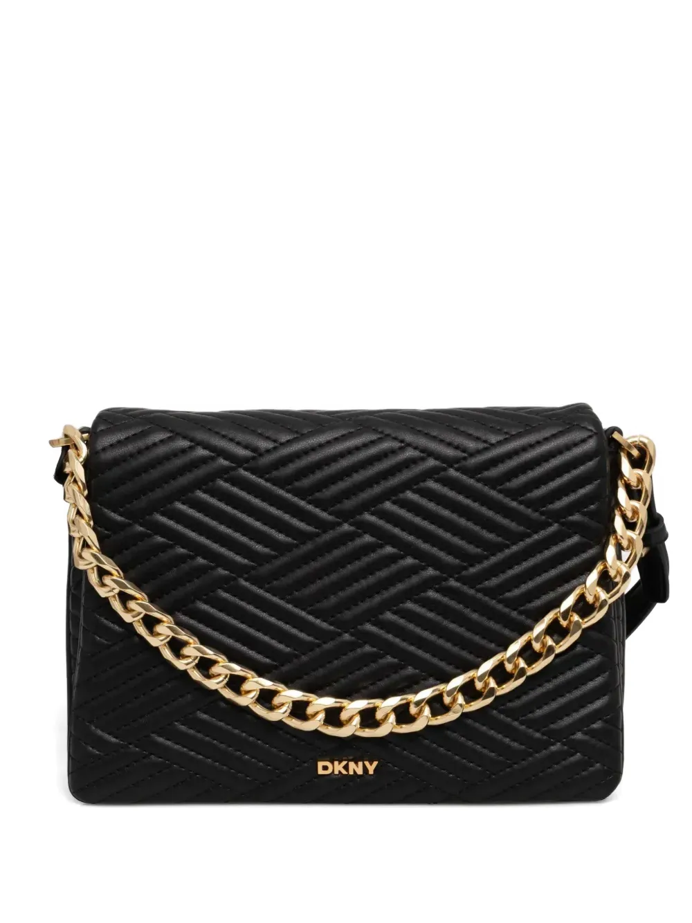 

Сумка через плечо с логотипом DKNY, черный