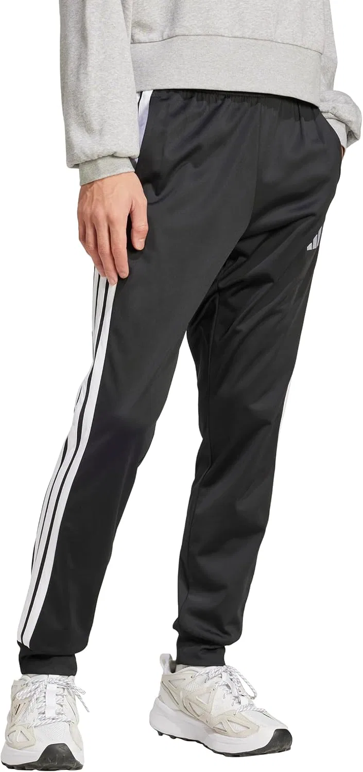 Мужские спортивные брюки adidas, tapered fit, розовые, Black/White
