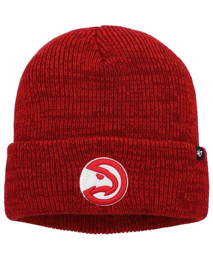 

Мужская красная вязаная шапка Atlanta Hawks Brain Freeze '47 с манжетами '47 Brand