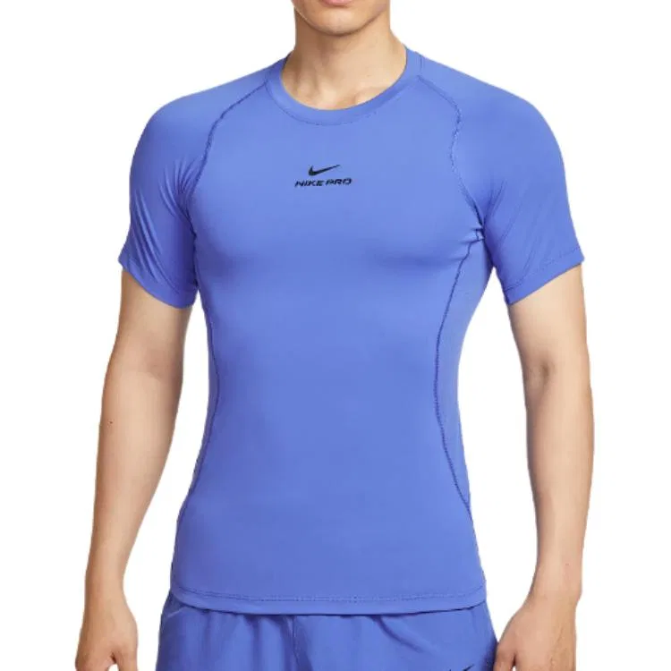 Футболка Nike Pro Dri FIT с коротким рукавом Comet Blue