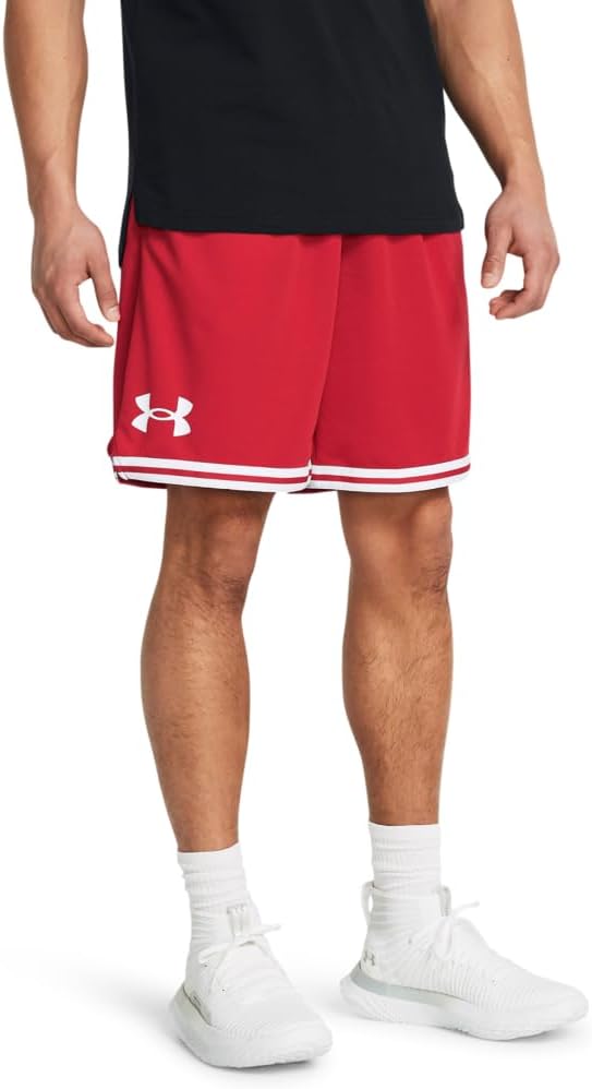 

Under Armour мужские баскетбольные шорты Perimeter 10 дюймов, (600) Red/White