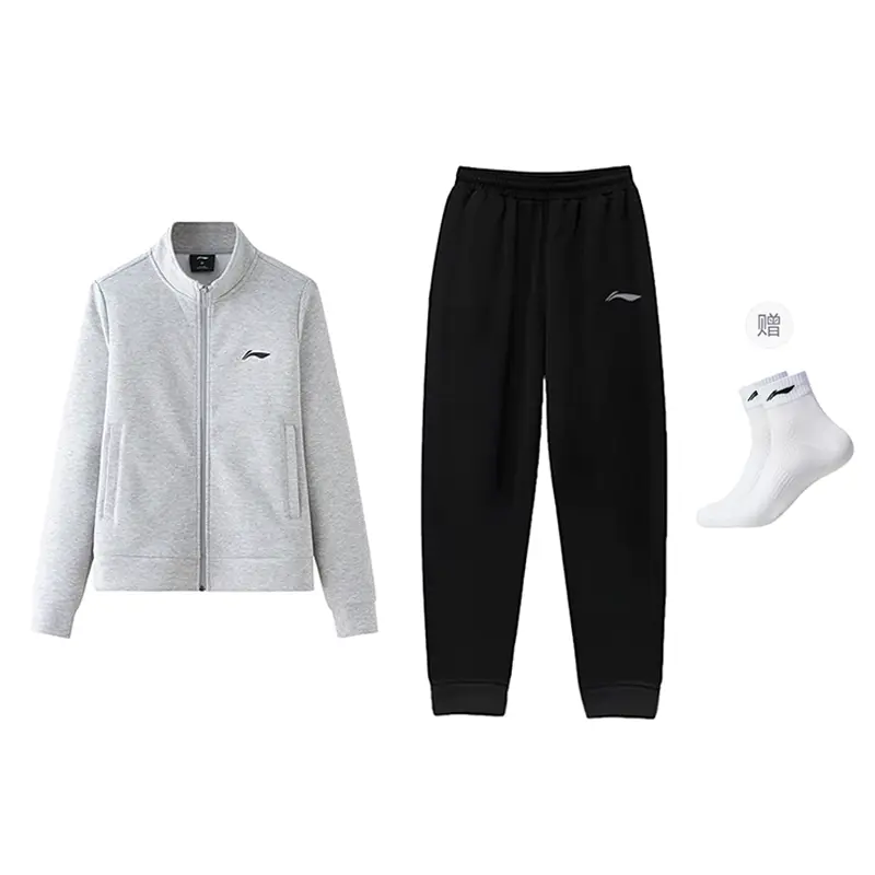 

Li-Ning Casual Sportswear Unisex Coin Gray+Black