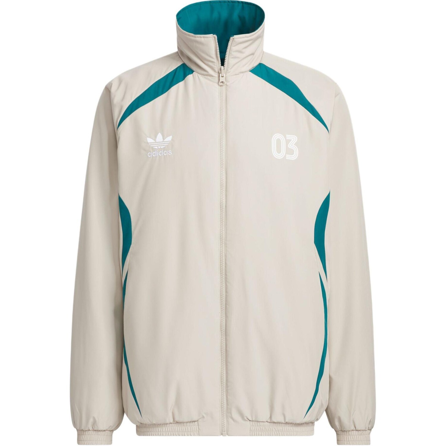 Куртка Adidas Originals DC REV PAD TT, бирюзовый/белый — фото 2