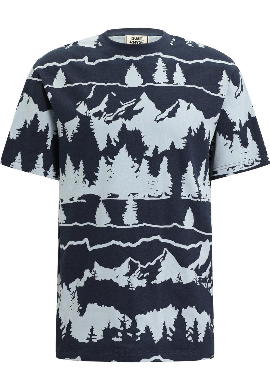 

Классическая футболка Just Rhyse Shirt Snow, цвет marine blue/pastel blue