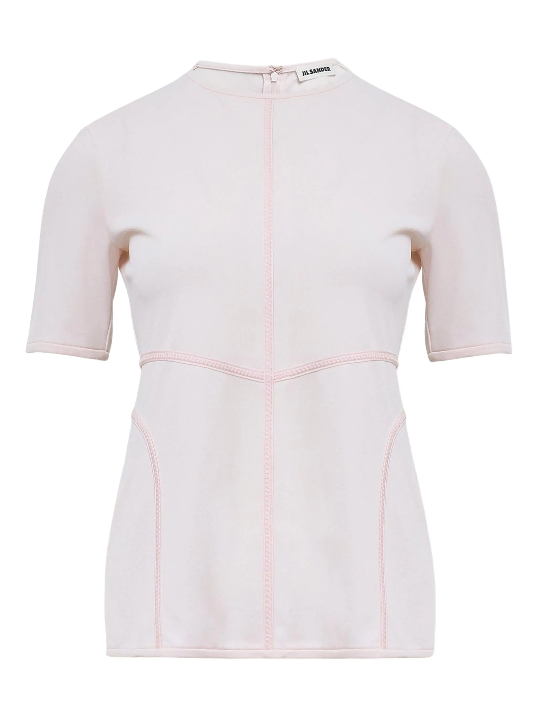 

Футболка с круглым вырезом Jil Sander, розовый