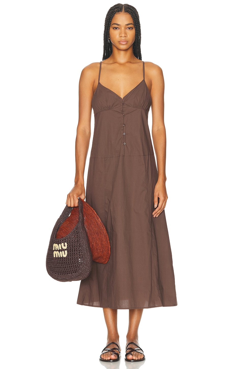 

Платье с двойным швом Deiji Studios, Chocolate