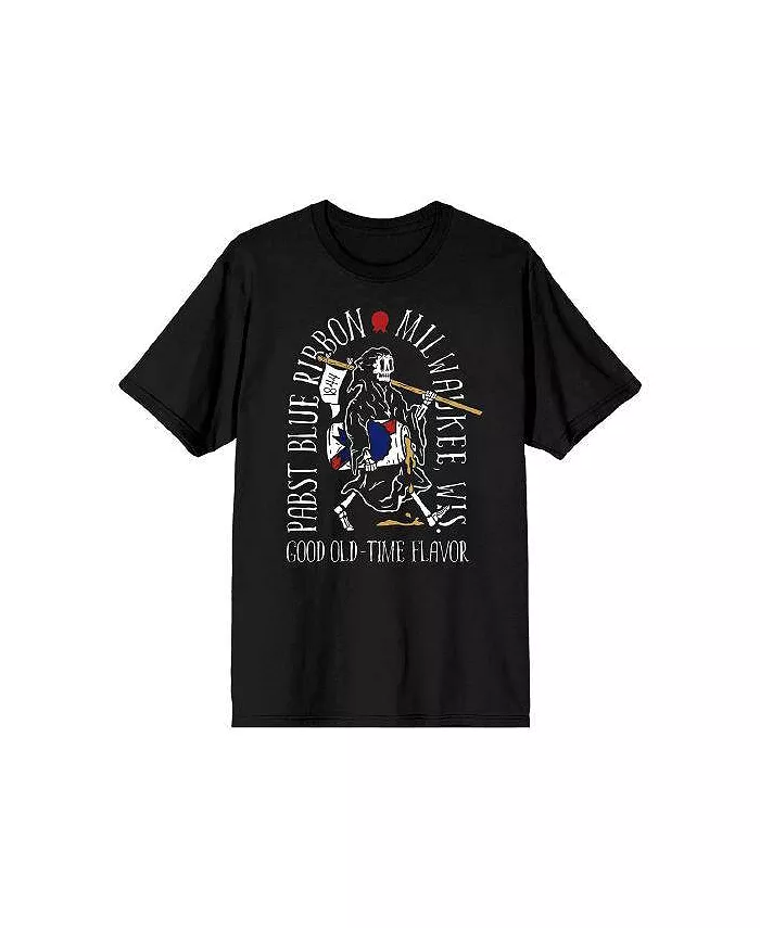 

Мужская футболка Grim Reaper Good Old-Time Flavor черная - S Pabst Blue Ribbon, черный