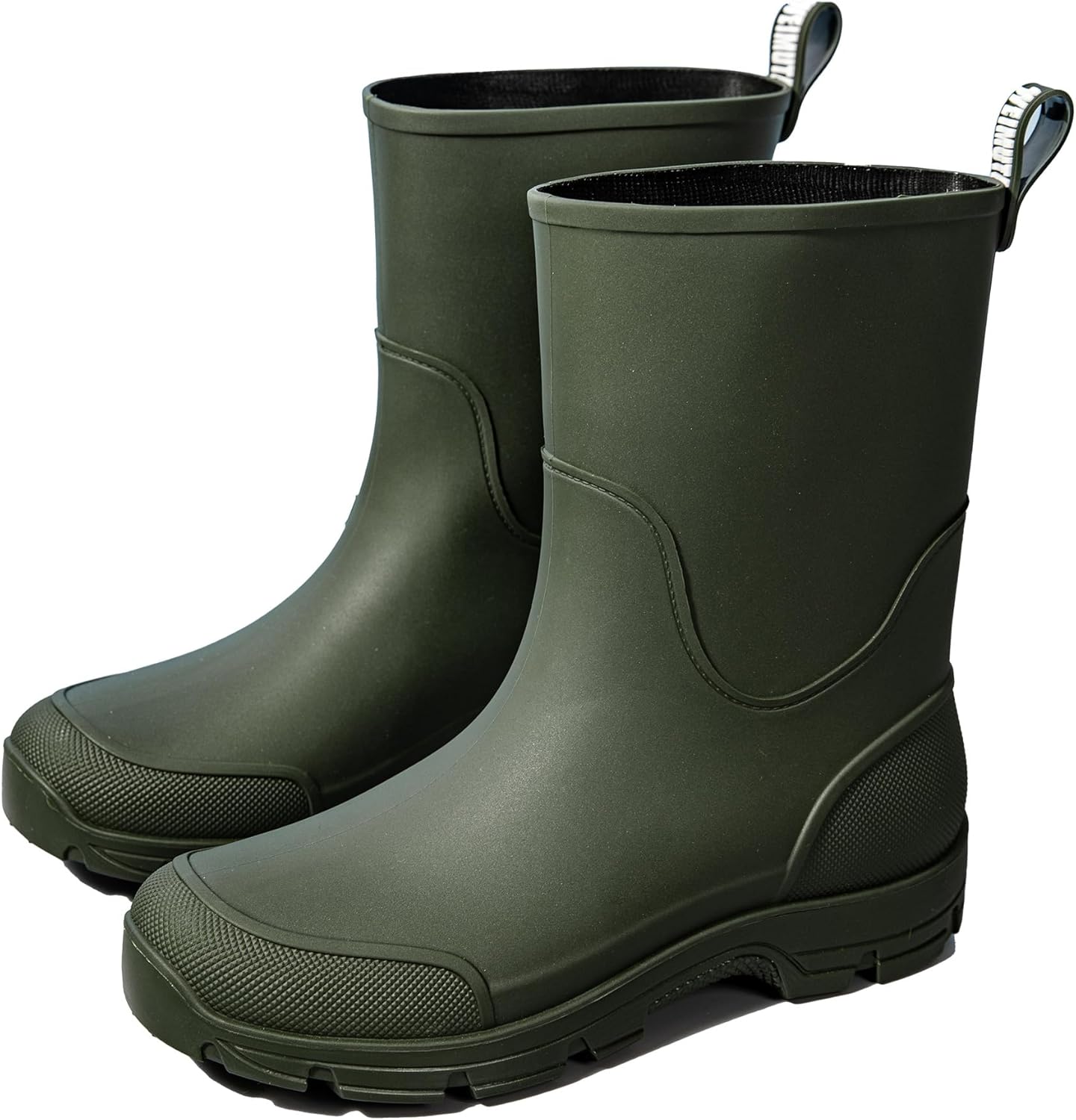 

Садовые сапоги XUNRUO средней высоты для мужчин и женщин, водонепроницаемая обувь для активного отдыха, нескользящая, модная обувь, зеленый