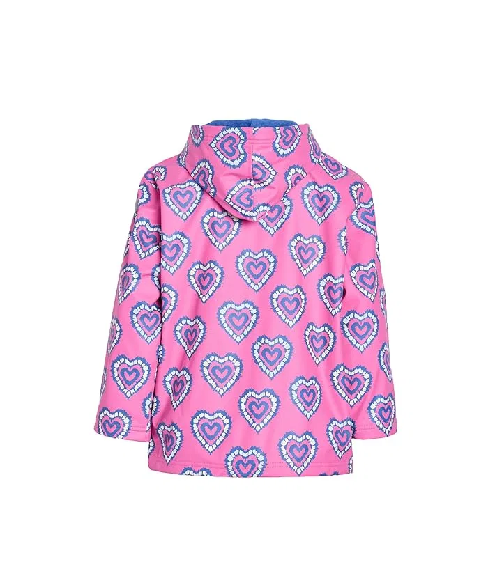 Дождевик с изменением цвета Heart Burst Hatley Kids, Strawberry Moon — фото 2