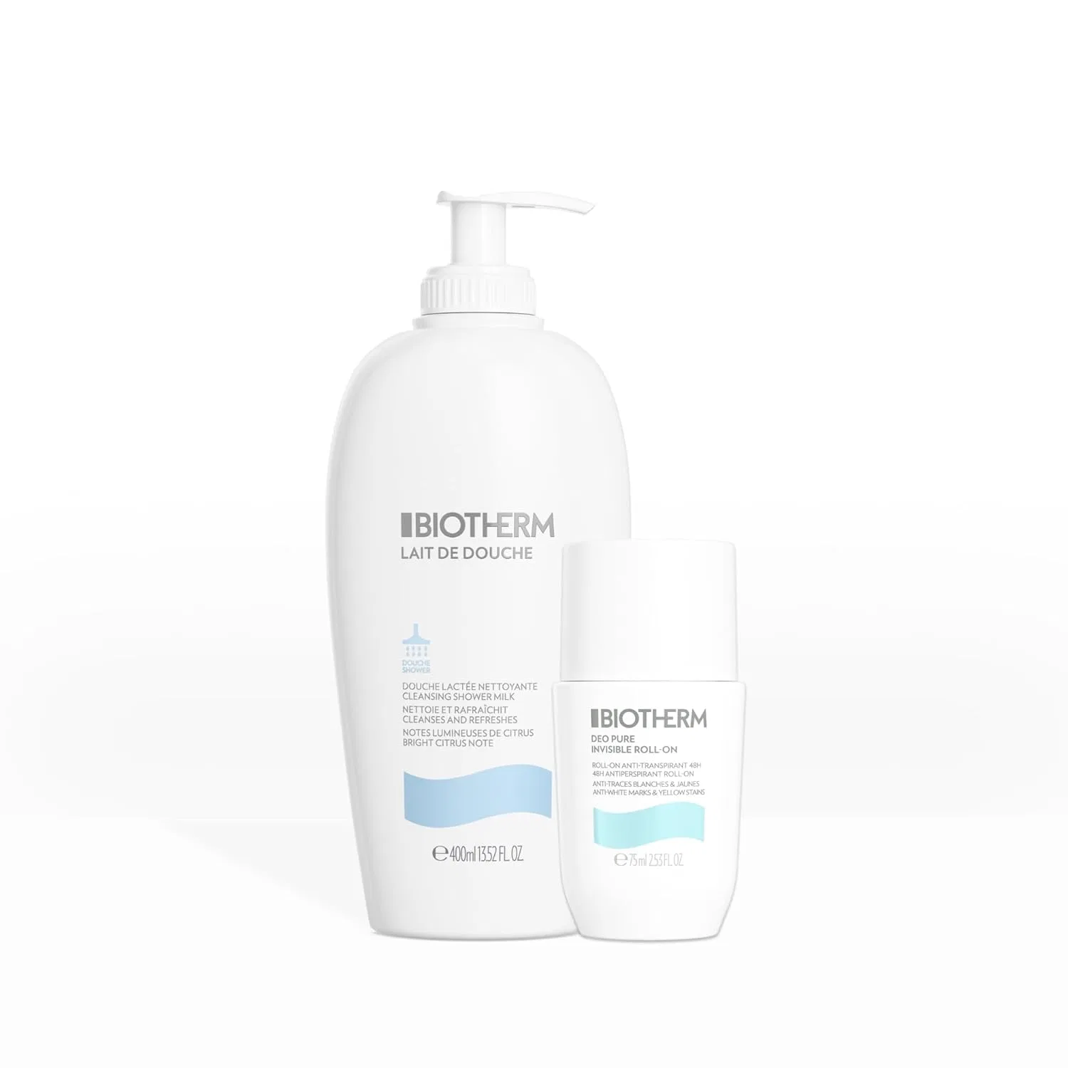 Набор для душа и дезодорант «Lait de Douche + Pure Invisible» от Biotherm Biotherm