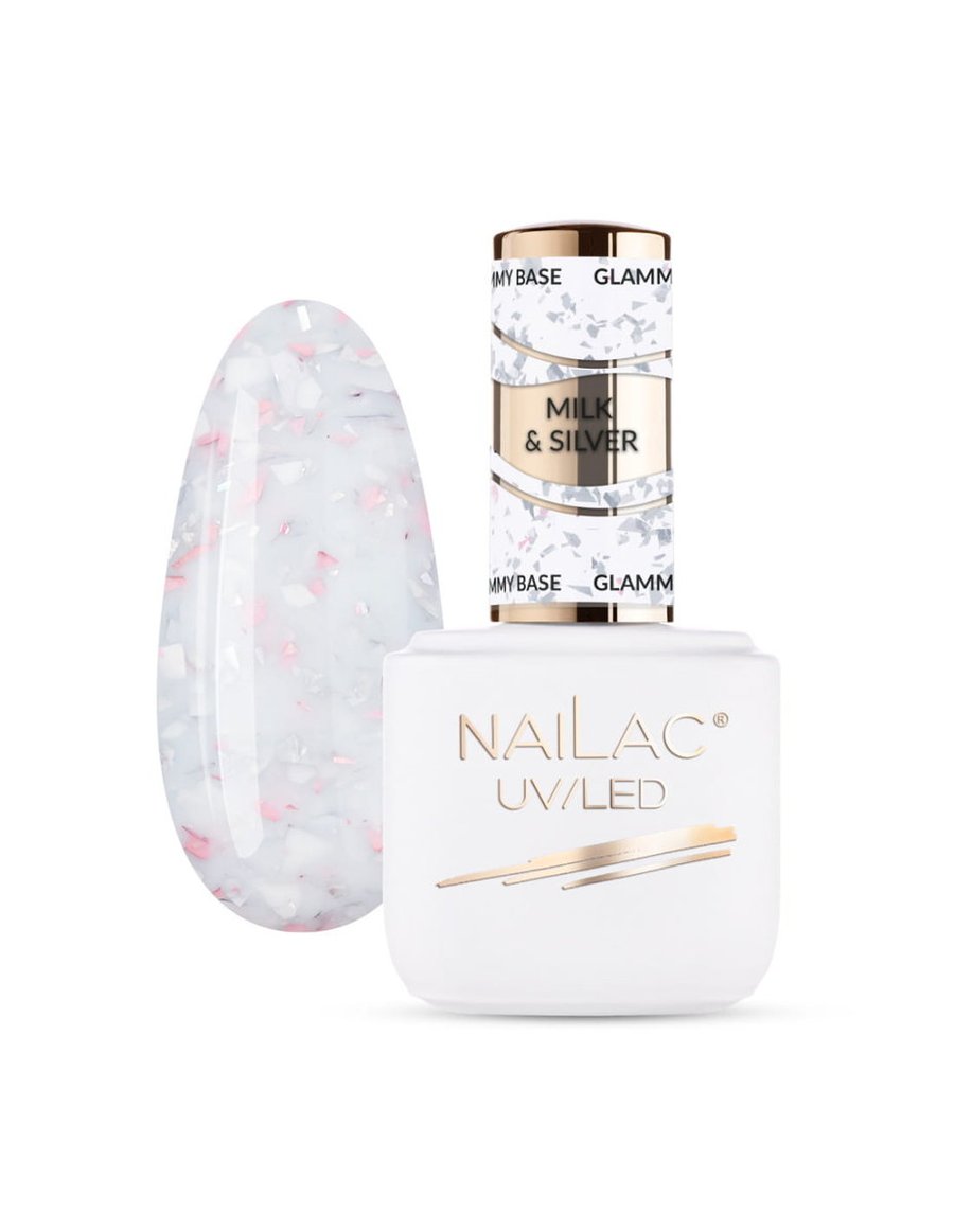 

Glammy Base Milk&Silver NaiLac 7 мл каучуковая основа