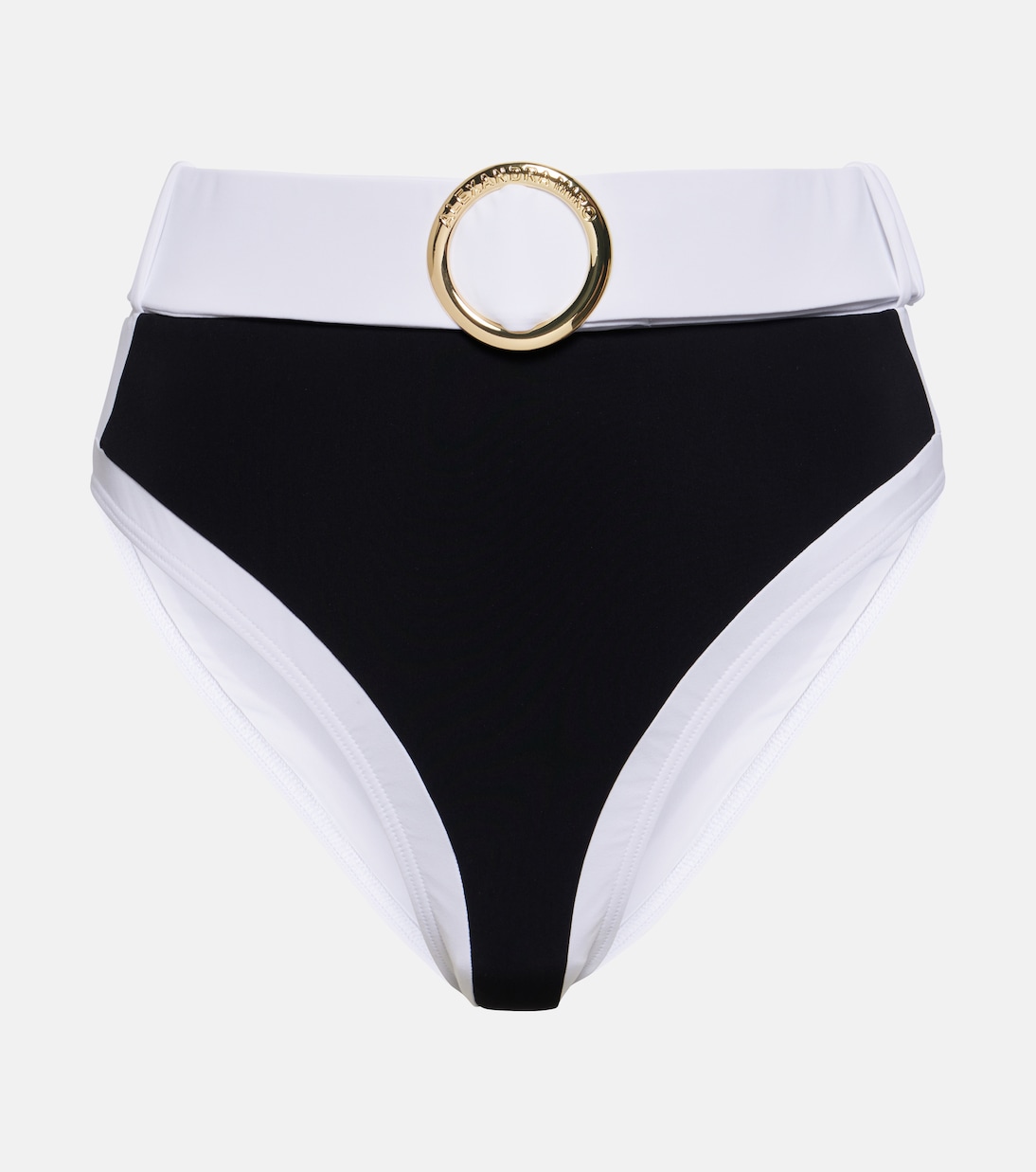 

Плавки-бикини Whitney с высокой талией Alexandra Miro, Black Texture