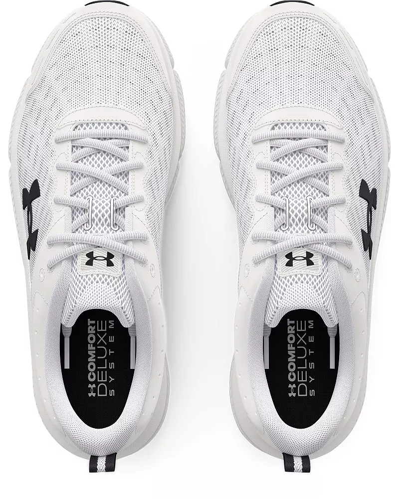 Мужские кроссовки Under Armour Charged Assert 10, белый/черный — фото 4