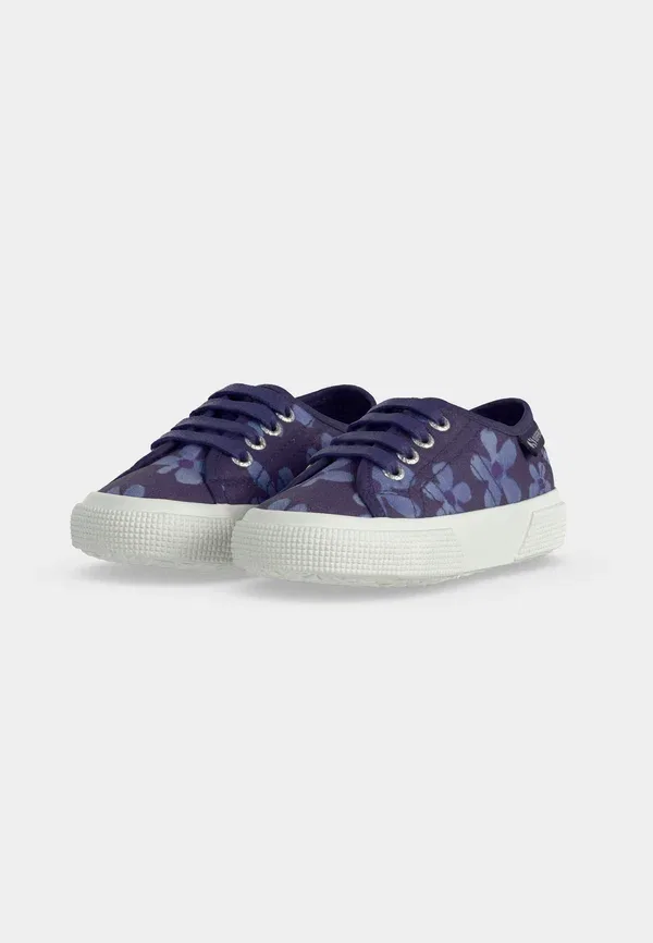 Кроссовки Superga 3750 kids flower print leggera, темно-синий/фиолетовая глициния — фото 3