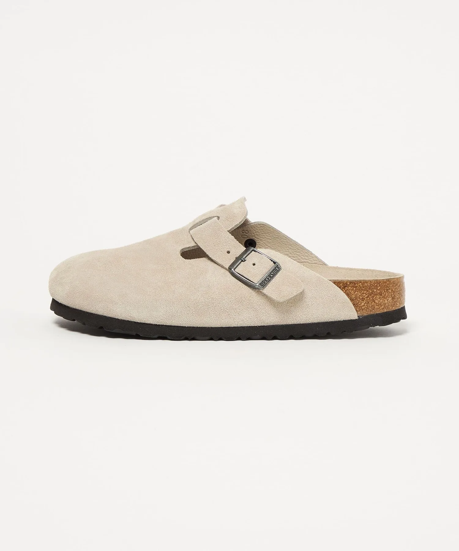 Мужские сандалии BIRKENSTOCK Boston из замши белые