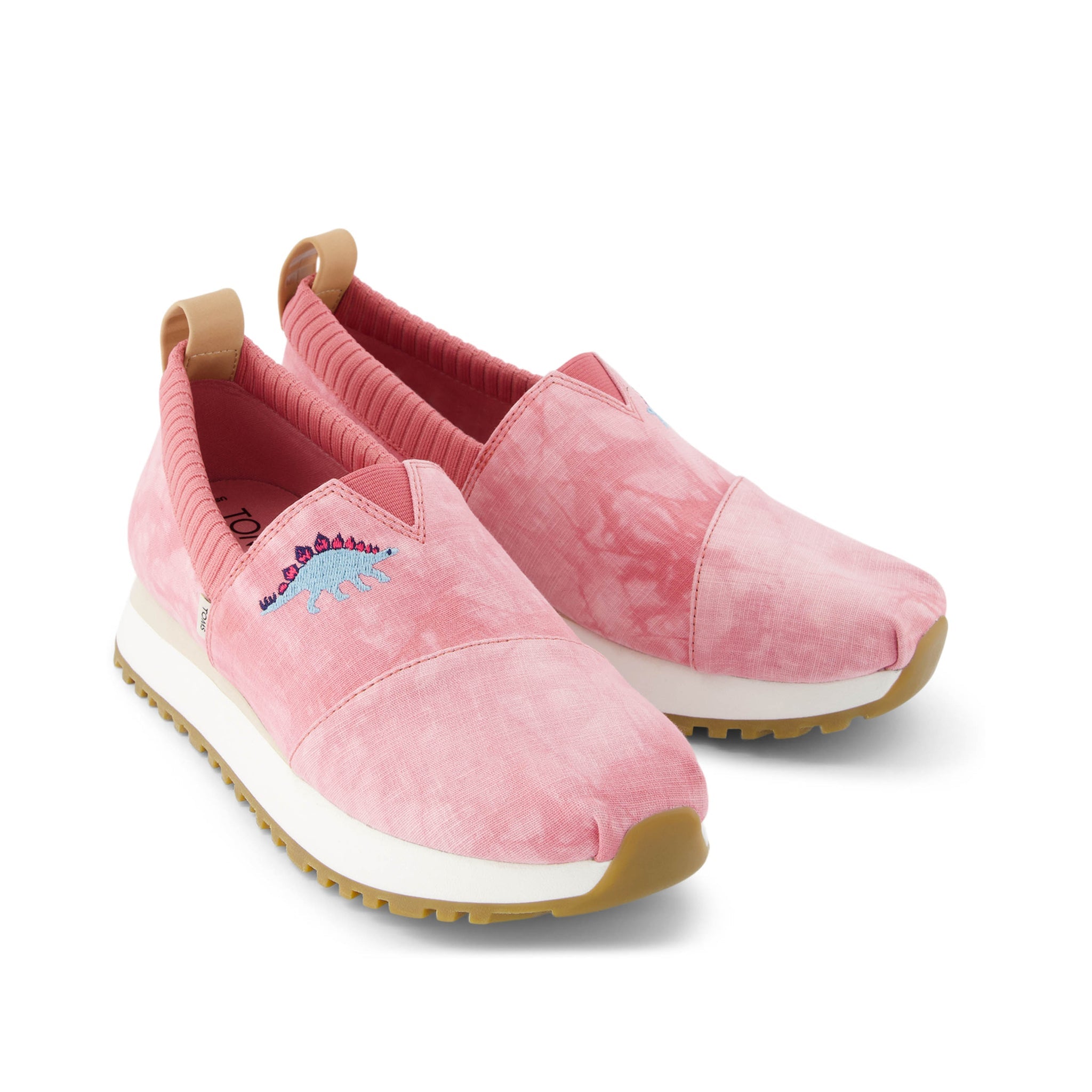 Resident 2.0 Кроссовки с вышивкой динозавра TOMS Shoes, красный — фото 2