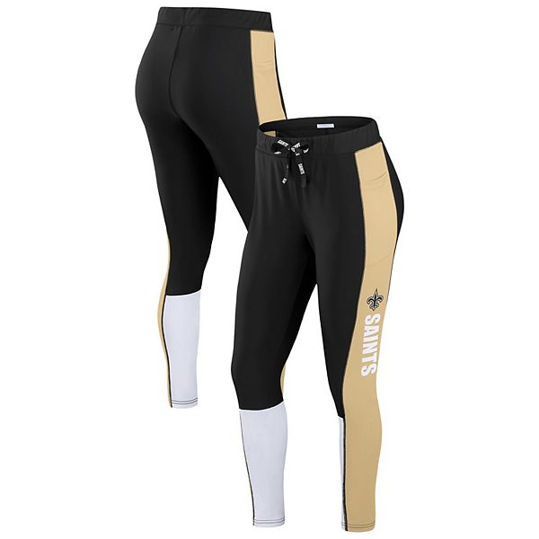 

Женские леггинсы New Orleans Saints черные с золотым Wear By Erin Andrews