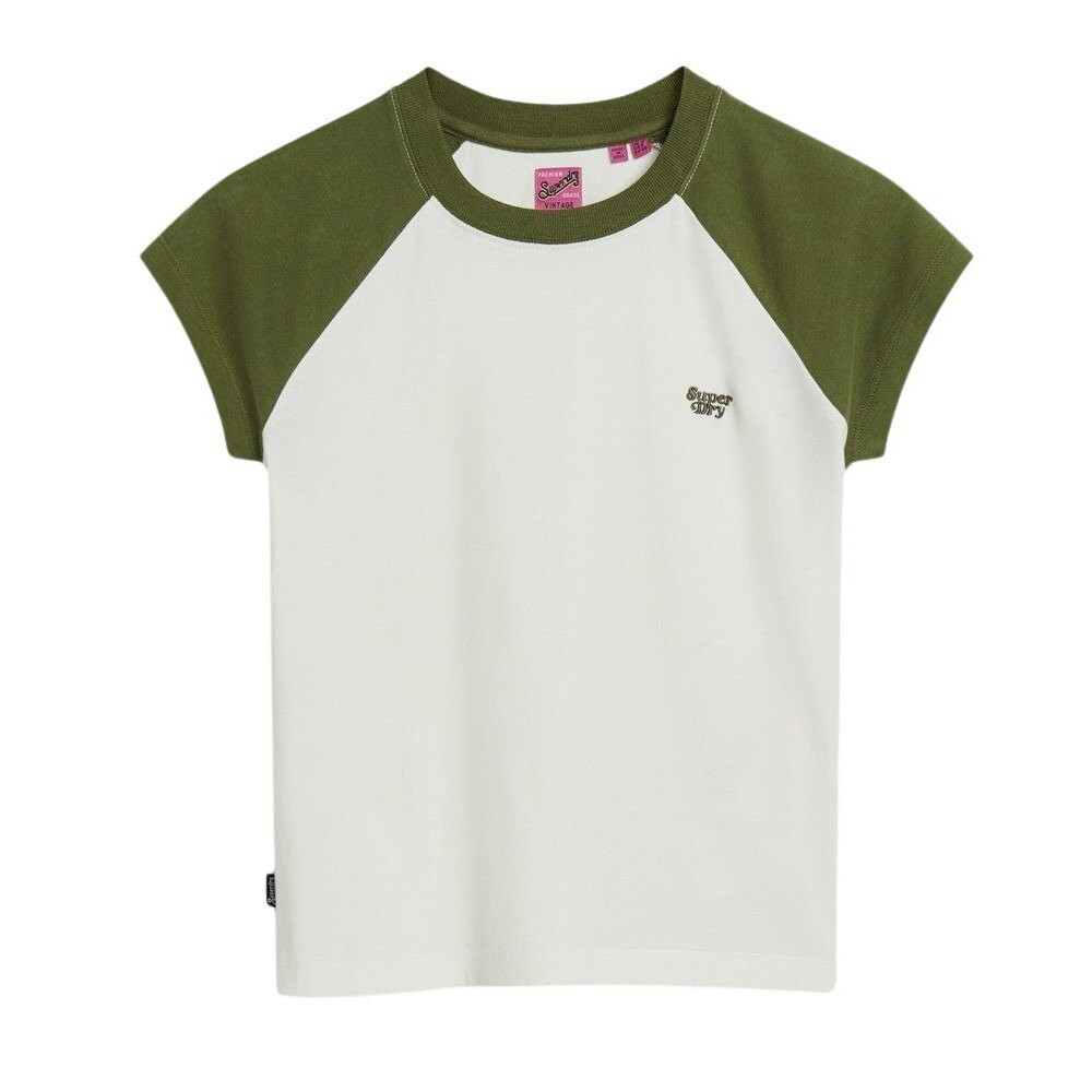 

Футболка с коротким рукавом Superdry Essential Logo Raglan, зеленый