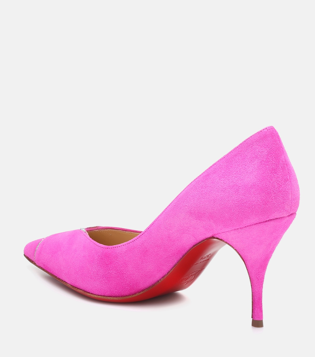 CL 80 декорированные замшевые туфли Christian Louboutin, Diva/Ab — фото 3