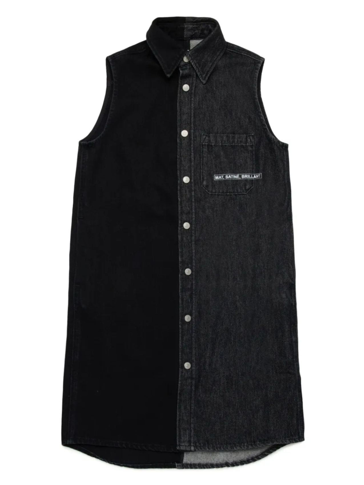 

MM6 Maison Margiela Kids джинсовое платье, черный