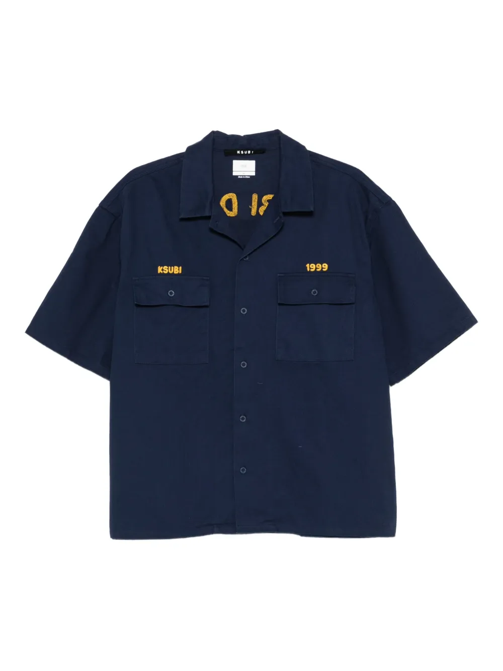 

Рубашка Mekanik с короткими рукавами Ksubi, синий