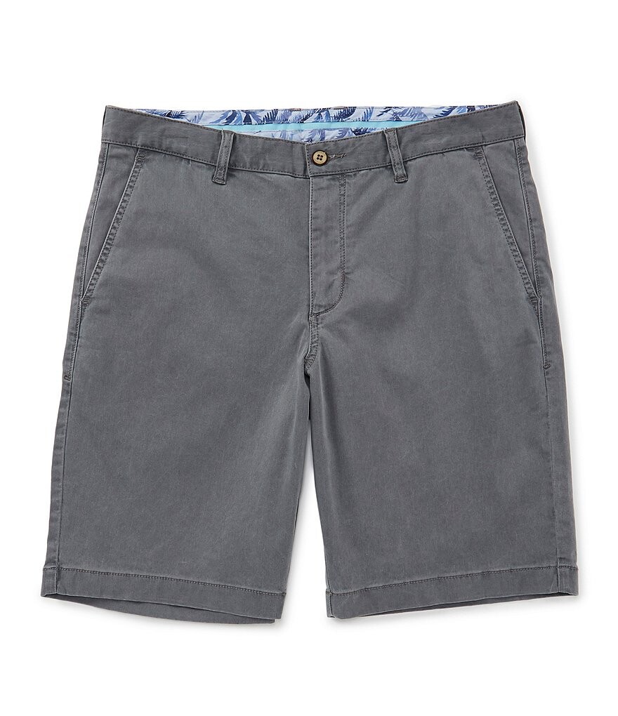 

Tommy Bahama Big & Tall эластичный атлас прямого кроя с плоской передней частью 10 И 11Боракайские шорты по внутреннему шву, серый