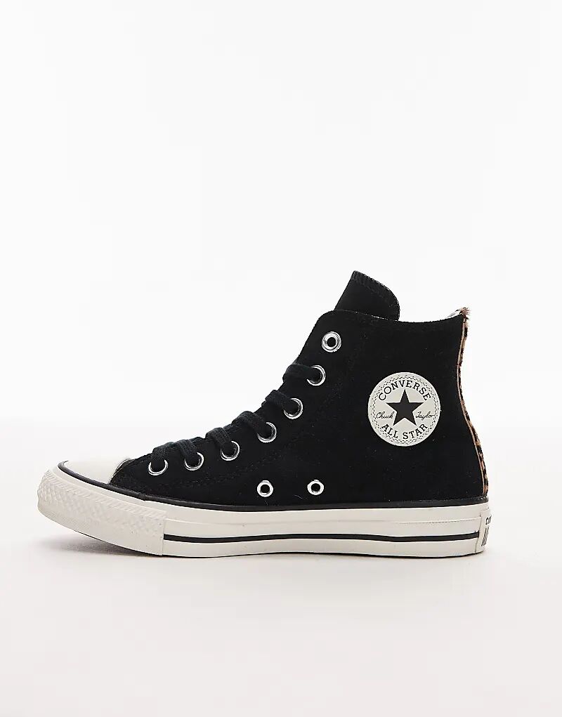 Кроссовки Converse Chuck Taylor All Star черного цвета с отделкой из конского волоса — фото 2