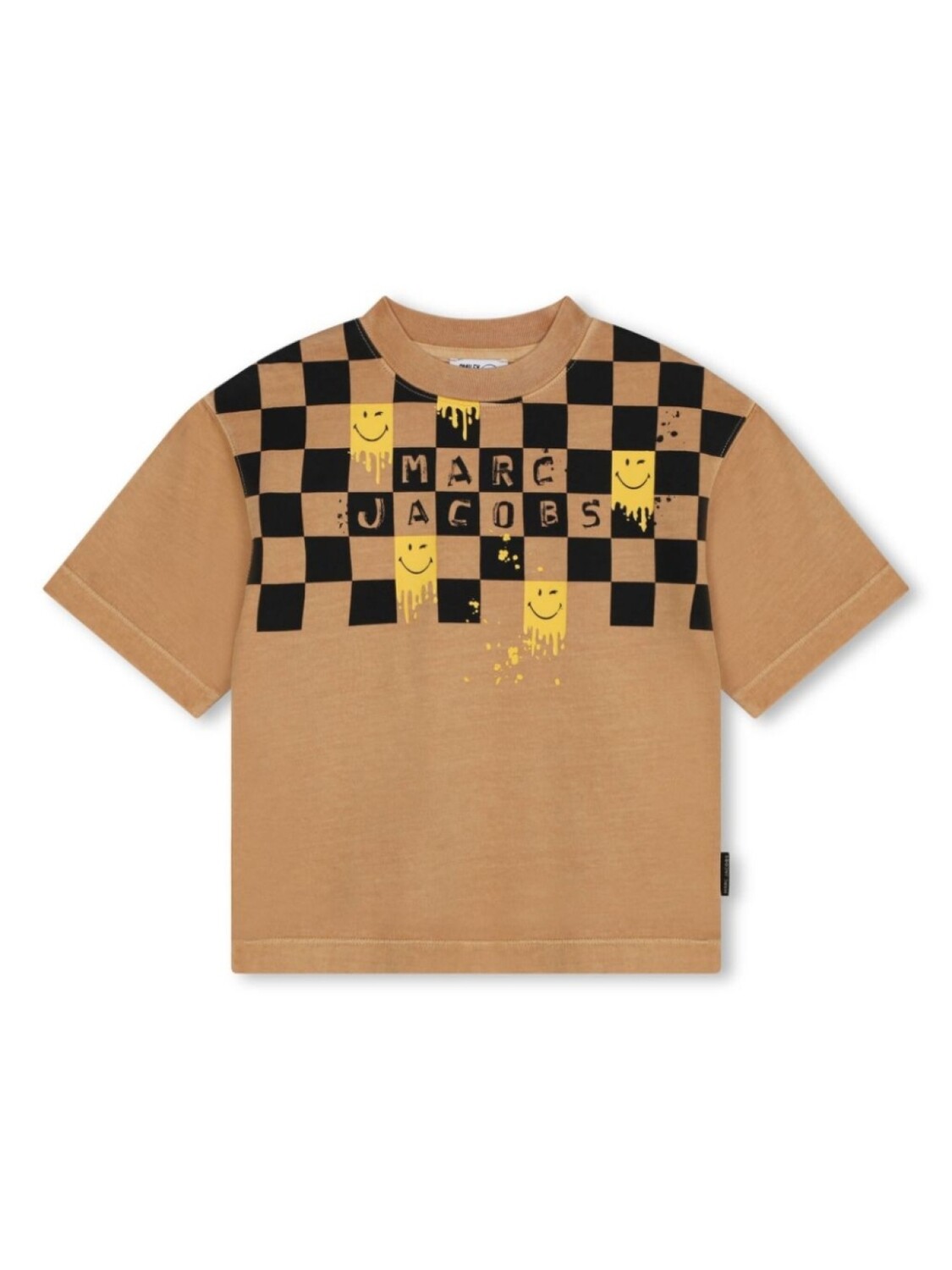 

Marc Jacobs Kids футболка с декором Graphic, коричневый