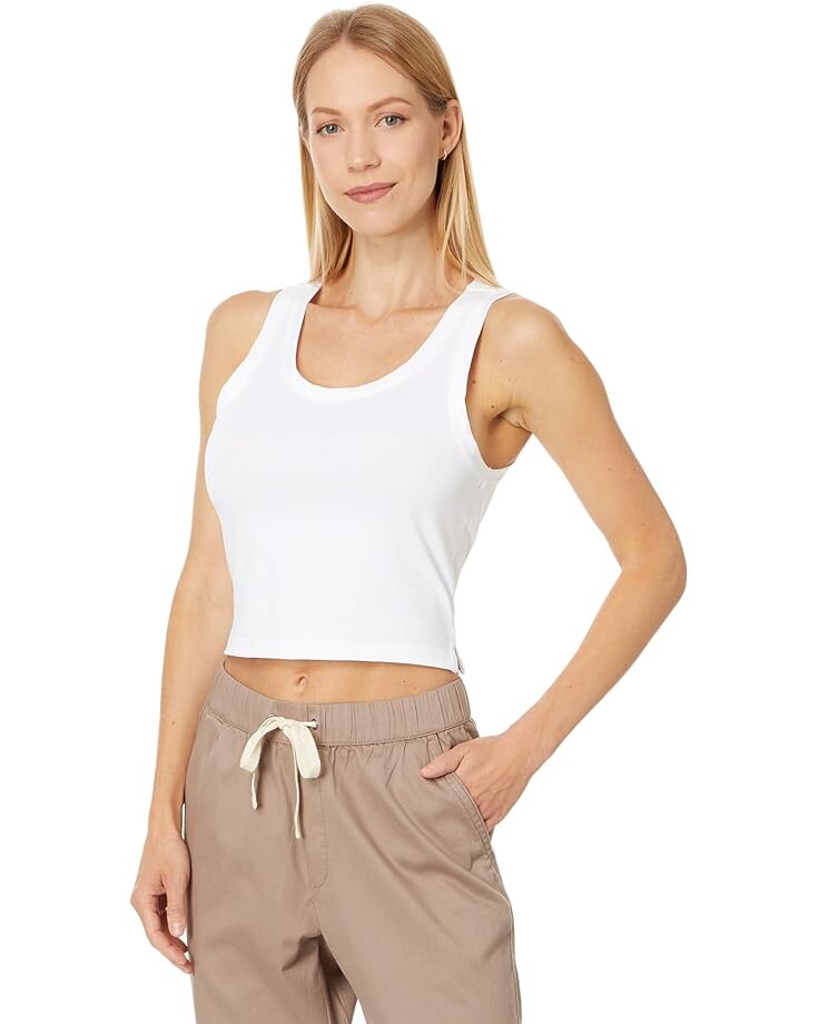 

Топ PACT Cool Stretch Fitted Lounge Tank, белый