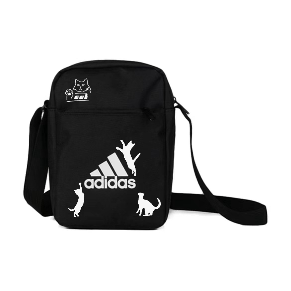 

Adidas Чёрная унисекс сумка-кроссбоди из переработанного полиэстера, Black