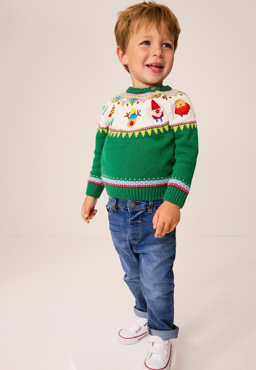 

Джемпер CHRISTMAS CREW NECK REGULAR FIT Next, зеленый