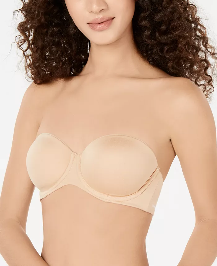 

Слегка уплотненный бюстгальтер без бретелек Constant QF5528 Calvin Klein, коричневый/бежевый
