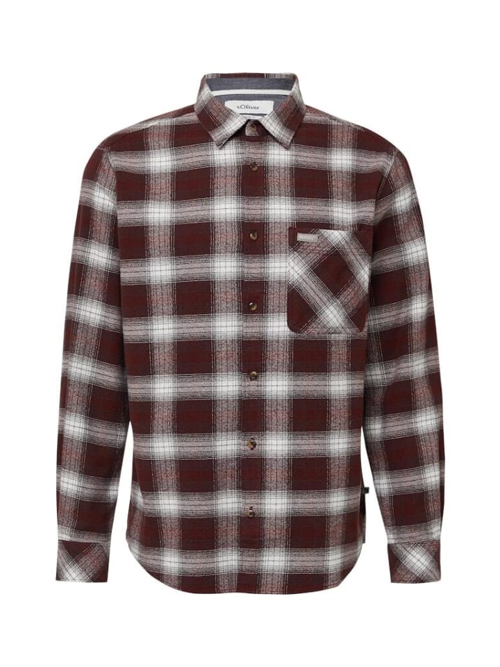 

Рубашка с длинными рукавами красного цвета S.OLIVER RED LABEL