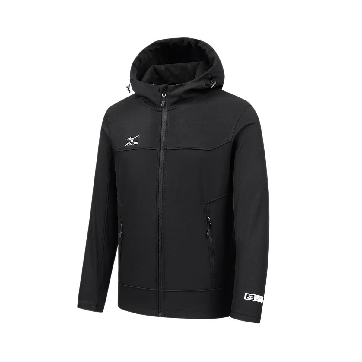 

Mizuno Куртка мужская, Pure Black, Single Coat