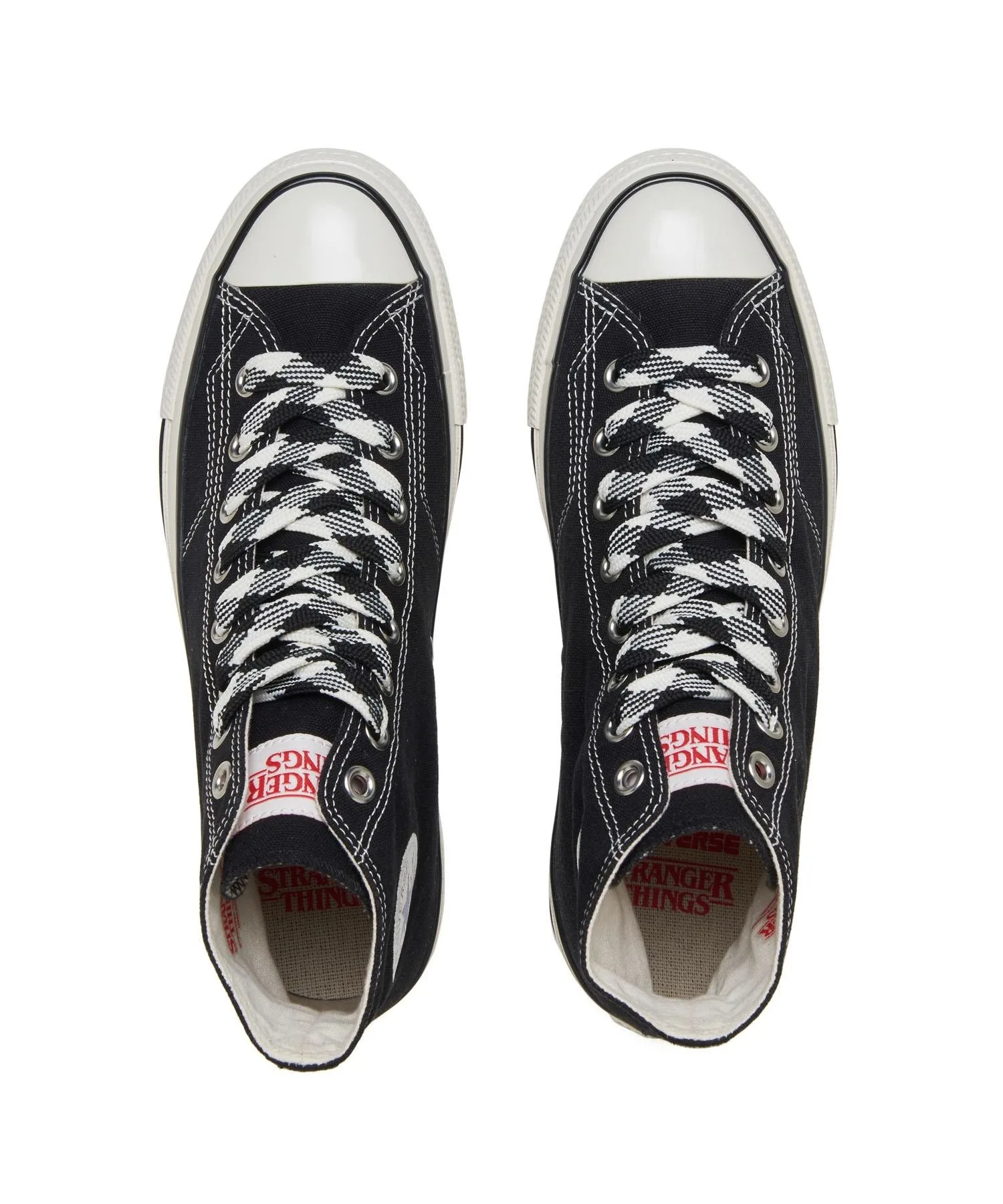 Унисекс высокие кеды Stranger Things CONVERSE ALL STAR AGED 87 чёрные — фото 4