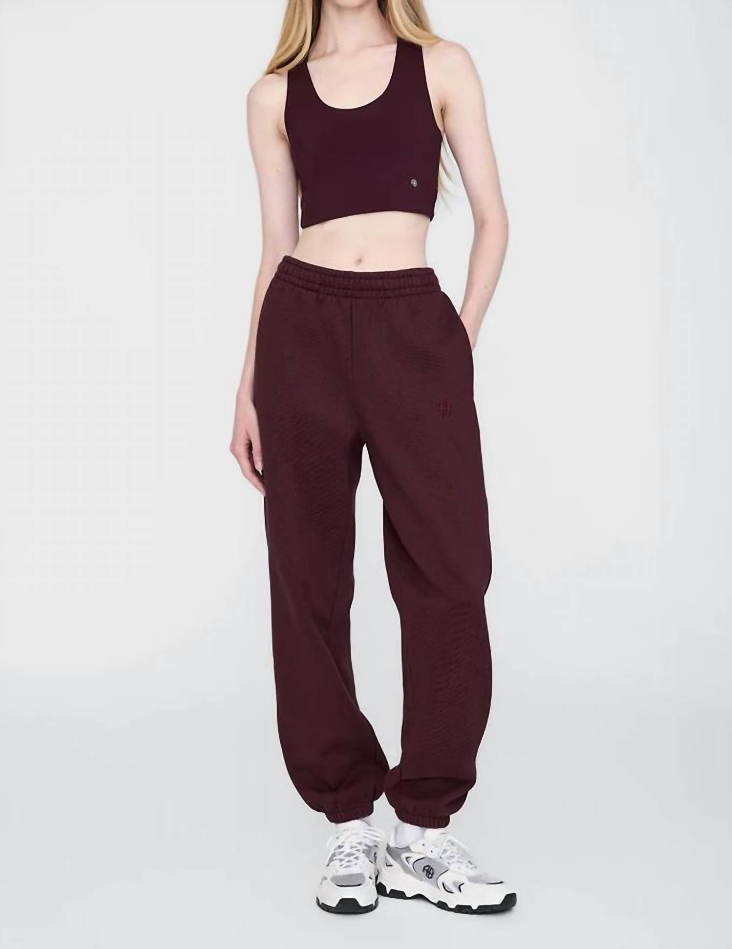 

Темно-бордовые спортивные брюки Karter Anine Bing