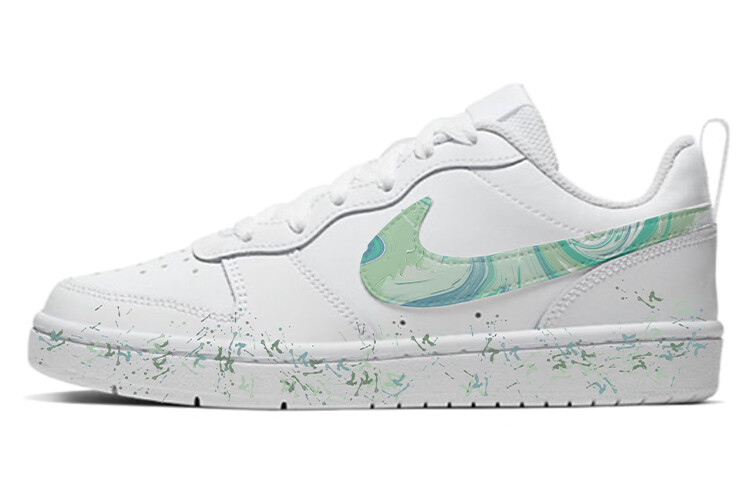 

Кроссовки Nike Court Borough Skateboard Shoes Women's Low-Top White/Green, Белый, Кроссовки Nike Court Borough Skateboard Shoes Women's Low-Top White/Green