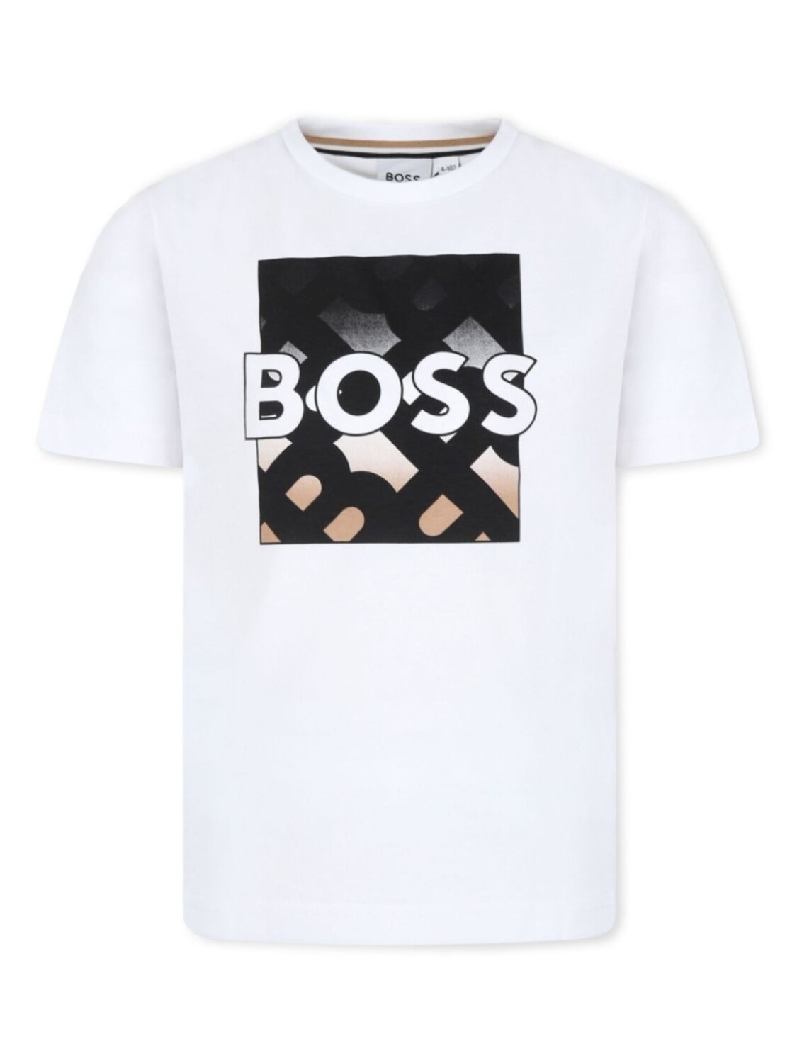 

BOSS Kidswear футболка из хлопка с логотипом, белый